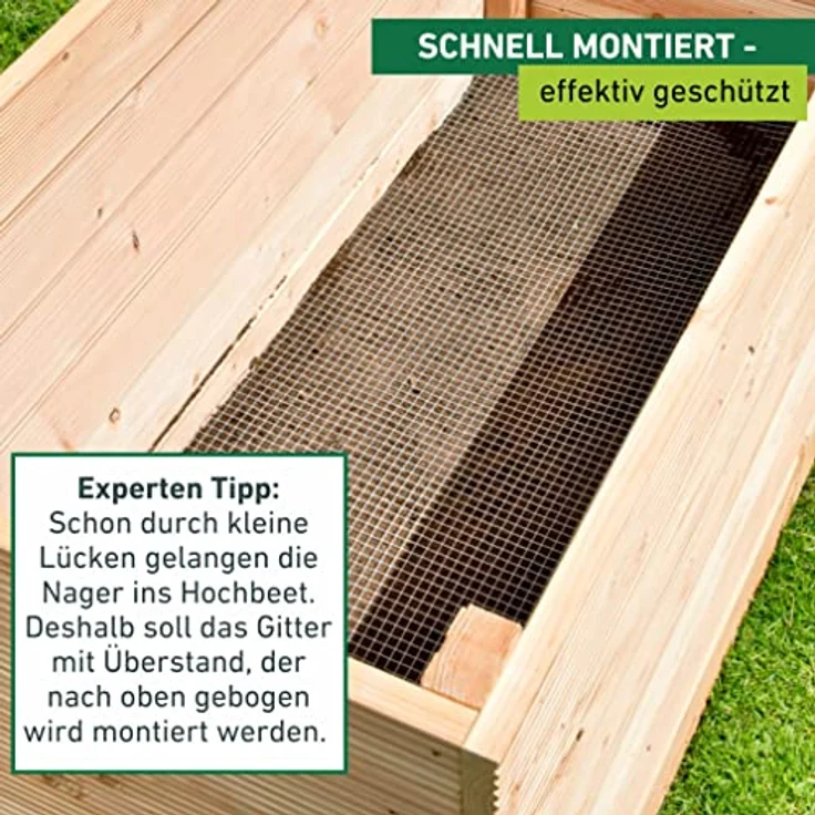 Windhager Windhager Wühlmausgitter für Hochbeete 2,1 x 1,1 m – Bild 6