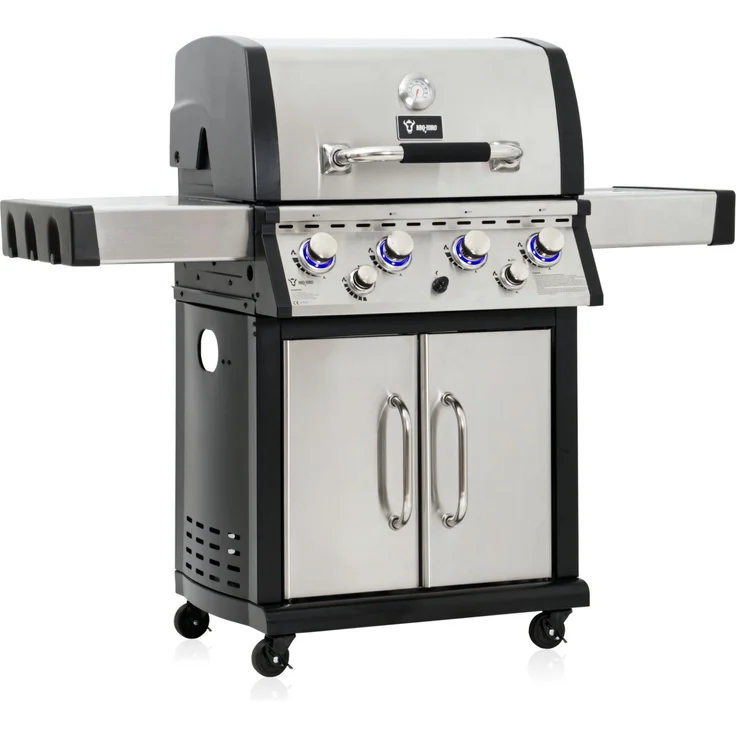 BBQ-Toro Gasgrill BBQ-Toro Premium Edelstahl Gasgrill 4+1+1 - 4 Bren – Bild 1