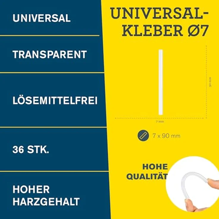 Rapid KLEBESTICKS 7MM UNIV.TRANSP 125G – Bild 3