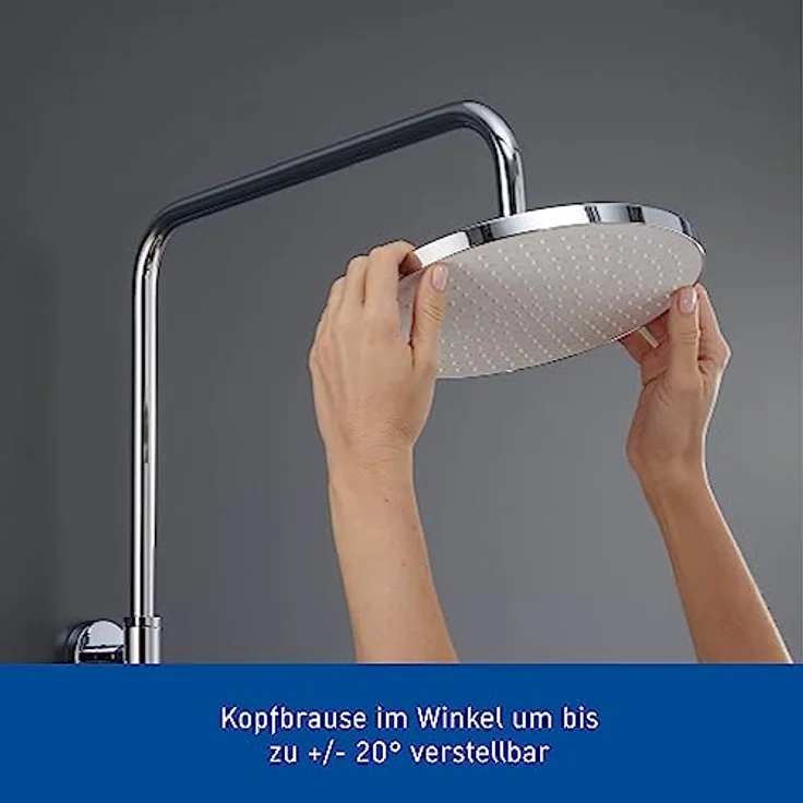 Duravit Duscharmatur Duschsystem TH4282008010, Aufputz-Brausethermostat mit 432 mm Ausladung – Bild 9