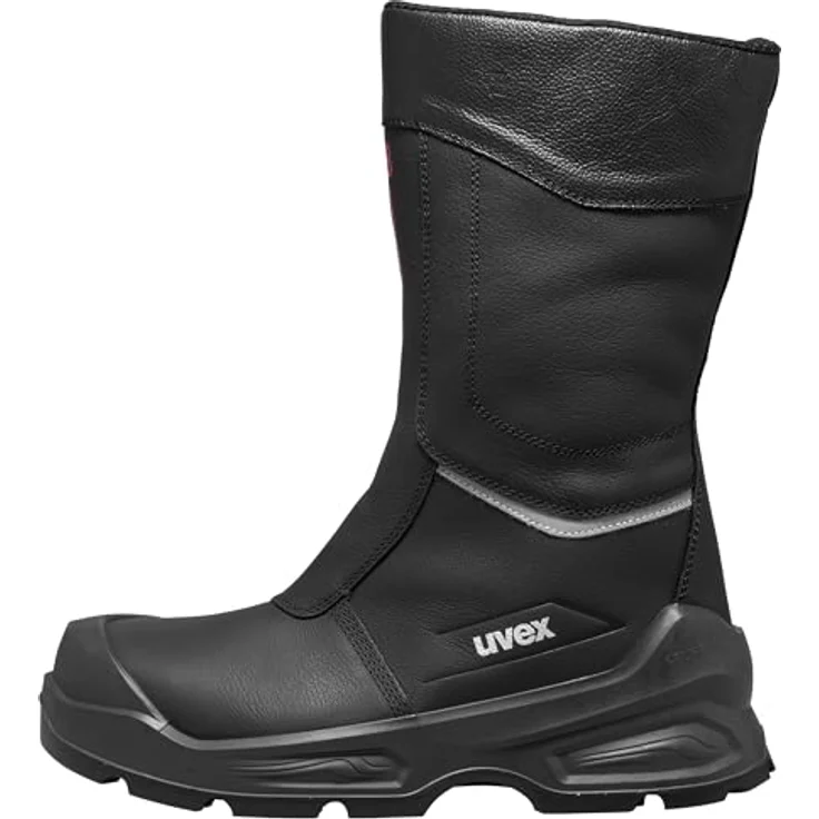 Uvex 3 Quatro, Sicherheitsschuh S3 Winterstiefel mit stoßdämpfender Sohlentechnologie, schwarz, Größe 44 – Bild 7