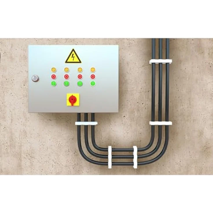 Fischer 68016 Schelle SCH 1216 GR, Befestigungslösung für Kabel und Kunststoff-Isolierrohre, 50 Stück – Bild 2