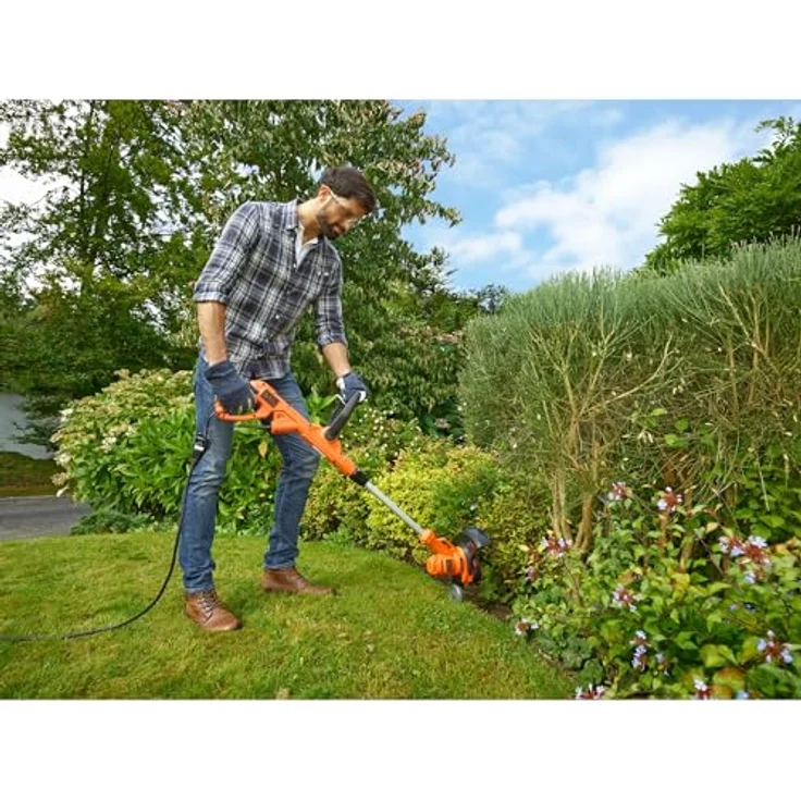 Black+Decker BESTA530C10-QS Rasentrimmer Fadenschneider 550W 550W-30cm mit 10 Meter Kabel 30cm + 10m – Bild 6