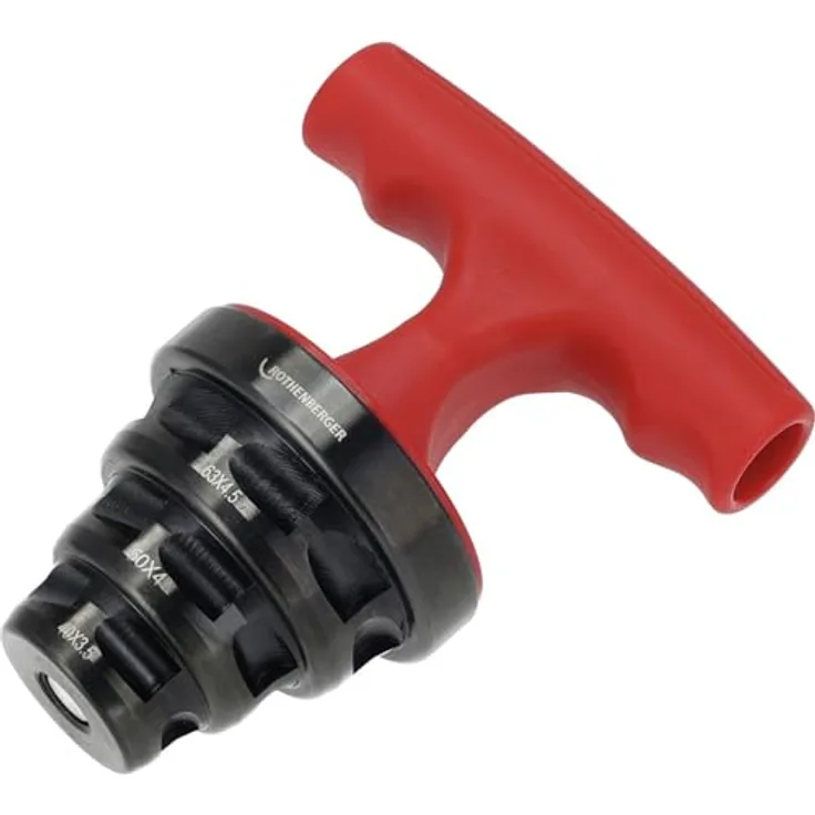 Rothenberger Rohrkalibrator ROCALIBER L 40/50/63mm mit RO-Ratchet Funktion, T-Griff und doppelter Funktion, blau