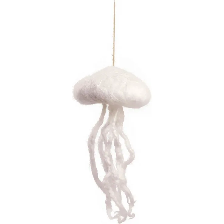 Hunter Tierbedarf Katzenspielzeug Kwalle Karl, handgefilzt aus Merinowolle, 10 cm mit Schnur