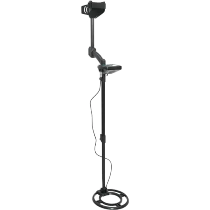 vidaXL Metalldetektor 24 cm Suchtiefe mit LCD-Display, Schwarz – Bild 2
