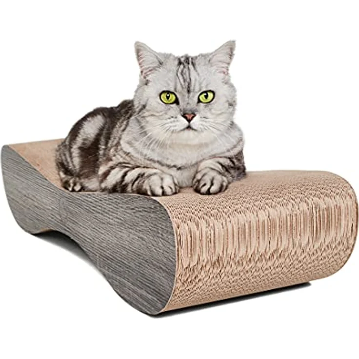 CanadianCat Company | XXL Satellite 2.0 Lounge | dunkelgrau | Kratzmöbel, Kratzbrett | Katzen Pappe +Katzenminze | ca. 76 x 24 x 15 cm – Bild 2