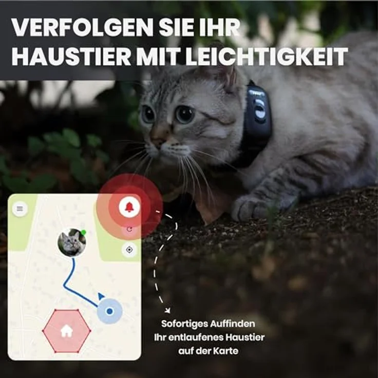 Atto Pro GPS-Tracker für Hunde & Katzen mit 4G, Echtzeit-Tracking, Fluchtalarm & unbegrenzter Reichweite – wasserdicht, mini – Bild 5