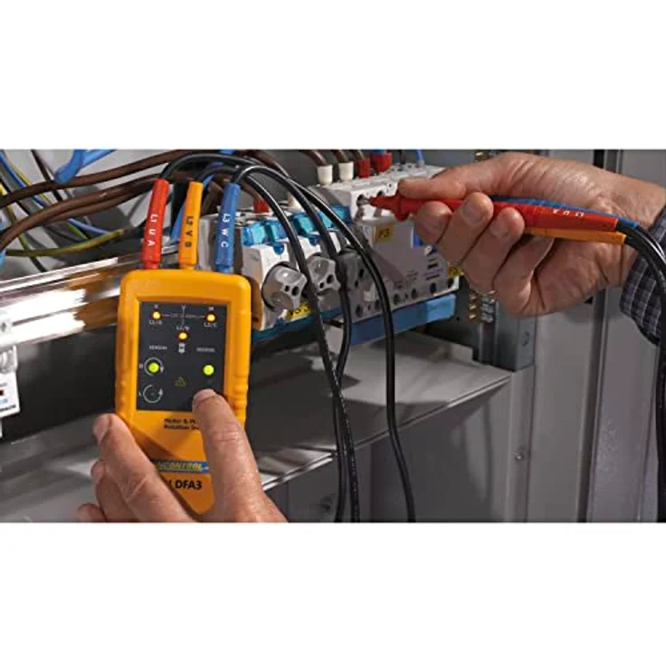 Pancontrol Drehfeldanzeiger, Multimeter (CAT III 600V) für Elektriker und Techniker, kompakt und robust – Bild 2