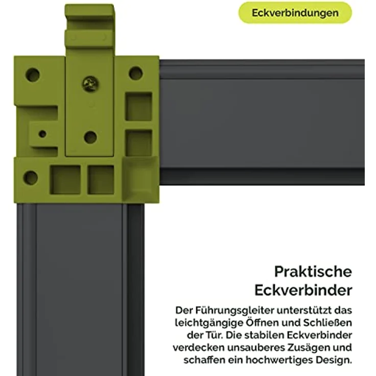Nematek Premium Insektenschutz Schiebetür - Fliegengitter Schiebetüren für Terrassentüren als Bausatz - Fliegengitter Balkontür Schiebetür in 120 x 240 cm, anthrazit – Bild 4