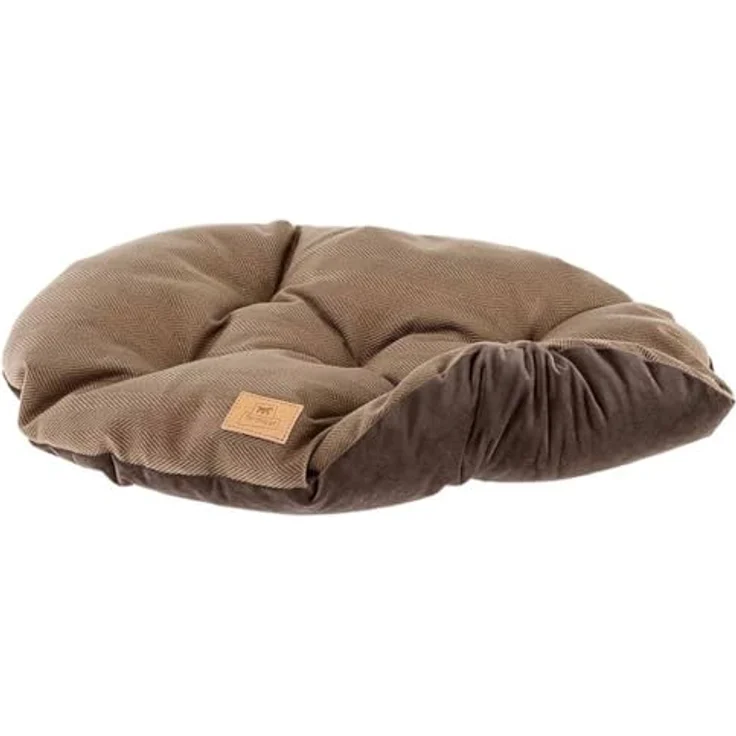 Ferplast Hundebett Hundekissen Katzenkissen Hundesofa für mittelgroße Hunde, 85 x 55 x 15 cm Waschbar, Braun – Bild 3