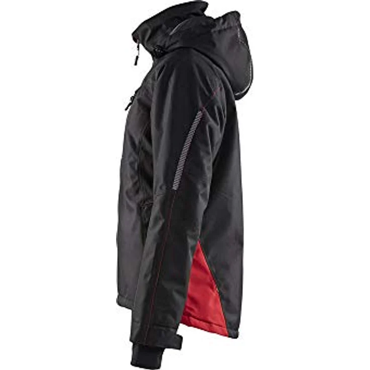 BLÅKLÄDER 497219779956L Leicht Gefüttert Damen Funktionsjacke, Schwarz/Rot, Größe L, 100% Polyester – Bild 3