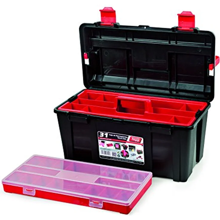 TAYG TOOLBOX Werkzeugkasten aus Kunststoff Nr.31 Sortimentkoffer Nr. 31 mit Einlage und Box 445 x 235 x 230 mm – Bild 4