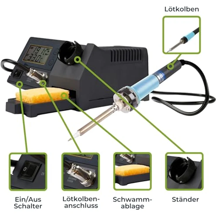 VELLEMAN - VTSSC40N Lötstation digital 48 W plus 150 bis plus 450 °C 420165 – Bild 7