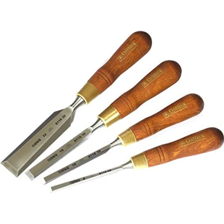 Stechbeitel Set 4 teilig (8/10/16/32 mm) in Premium Qualität