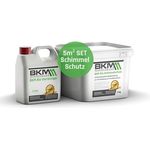 BKM.MANNESMANN Bio Schimmelschutz Set für 5m² I Schutzbeschichtung zum Bekämpfen von Schimmel an Wänden I 1L Vorreiniger + 3L Schutzbeschichtung I Schimmelreiniger ökologisch