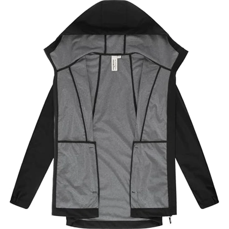 Ragwear Zuzka Sport, Damen Jacke, Wasserdicht 11.000 mm, Atmungsaktiv 3.000 g/m²/24h, taillierter Schnitt, Schwarz, M – Bild 5