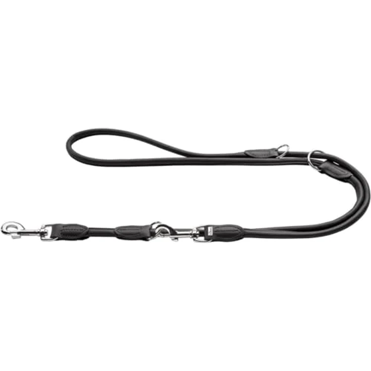 Hunter Hunde-Leine verstellbar Round & Soft schwarz 10-200 – Bild 2