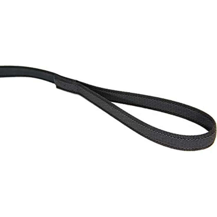 JULIUS K-9 IDC Color & Gray gumierte Leine, 20 mm x 2 m mit Schlaufe und D-Ring, strapazierfähig, Schwarz-Grau – Bild 4