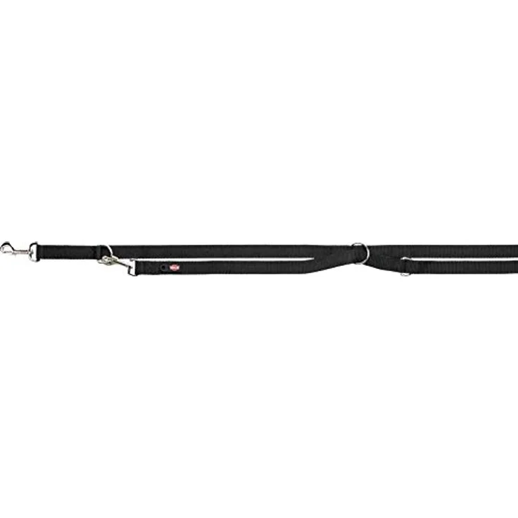 TRIXIE verstellbare Hundeleine, schwarz, 2M/15Mm – Bild 1