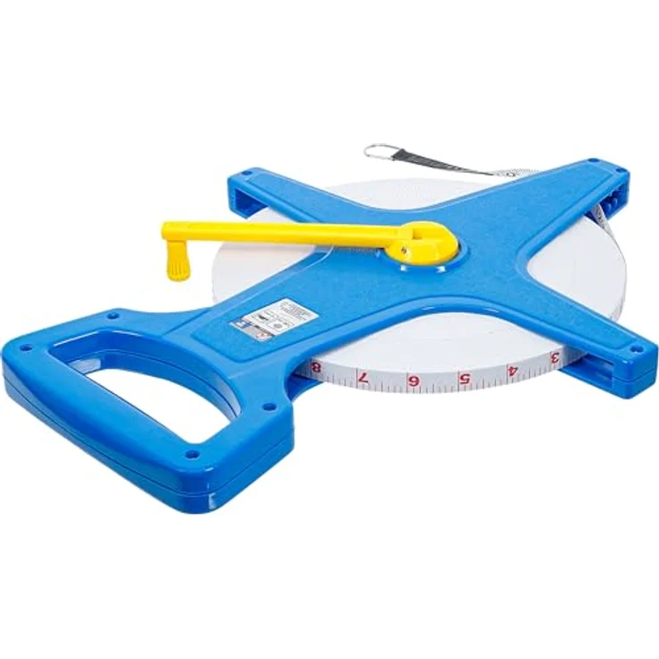 Kraftmann 2160 Rollbandmaß 100 m Breite 12 mm Fiberglas beideitsig markiert, Zoll- und Meter-Skala Maßband, Bandmaß – Bild 4
