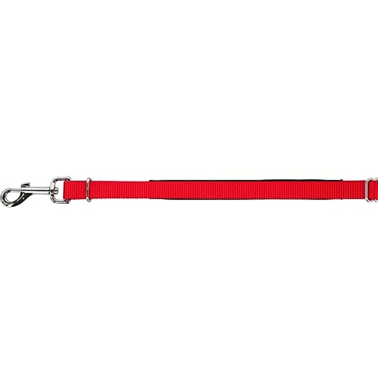 Kerbl Pet Miami Multi-Führleine, rot, mit integriertem Kurzführer, gepolstert und stufenlos verstellbar, 20 mm, 180 cm – Bild 1