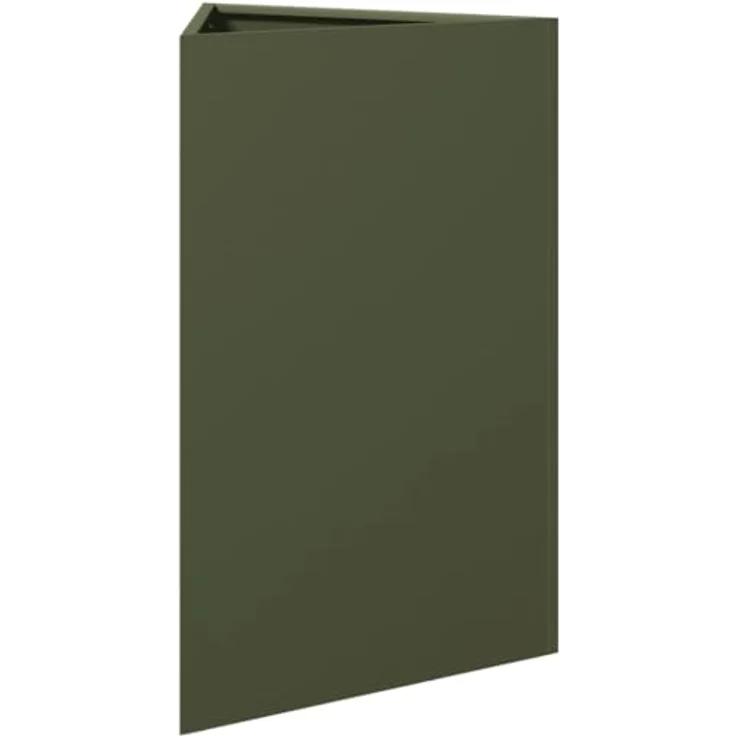 vidaXL Pflanzkübel Olivgrün Dreieckig 50x43x75 cm Stahl, rostbeständig und stabil – Bild 4