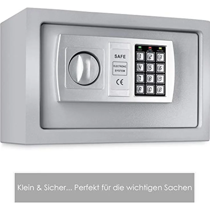 KESSER Tresor Safe Elektronik-Zahlenschloss 31x20x20cm LED-Anzeige Stahlbolzen Silber – Bild 5