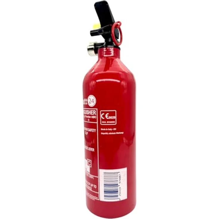 Exdinger - 1 kg Aluminium Autofeuerlöscher 'Pia' ABC mit Manometer + Halterung – Bild 4