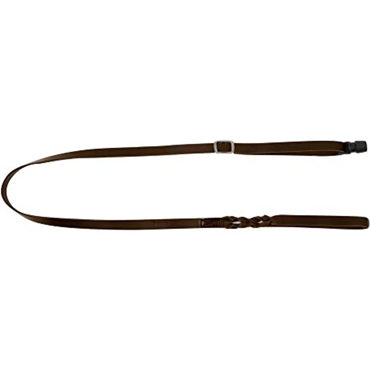 GOLEYGO Hundeleine Vegas, Braun, Echtes Leder, Größe S 1,05-1,65m, Sicherer Magnet-klick-verschluss, Inkl. Adapter-Pin, Hundeleine für kleine Hunde bis 15kg, Maximale Belastung 100kg