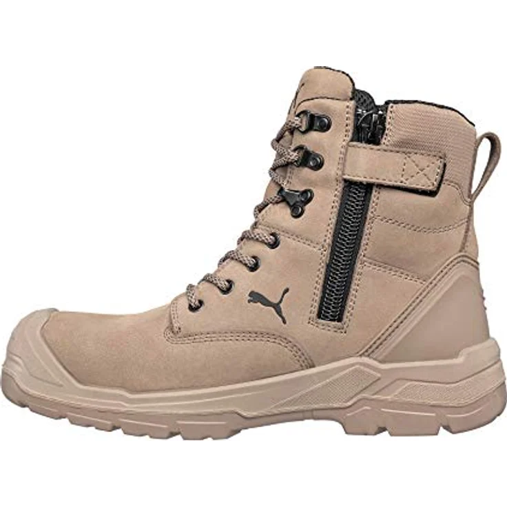 Puma CONQUEST STONE HIGH, Sicherheitsschuhe S3 CI HI HRO SRC, Nubukleder, Größe 41, mit Fiberglaskappe und FAP® Durchtrittschutz, rutschfeste PU/Gummisohle, atmungsaktives Funktionsfutter – Bild 4