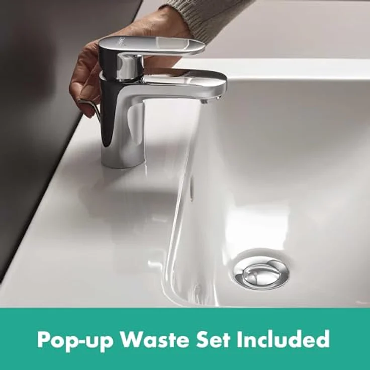 hansgrohe Vernis Blend Spültischarmatur, EcoSmart, Normalstrahl, schwenkbarer Strahlformer, Chrom – Bild 7
