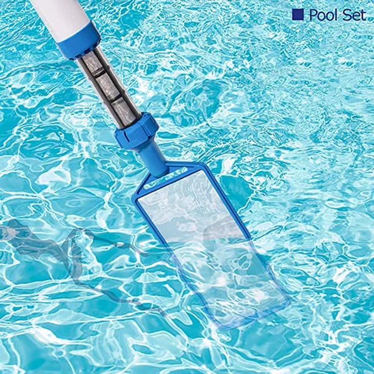 MAUK Manueller Jet Vacuum Pool-Reiniger mit eingebautem Filter, 1,98 m, kein Strom/Schlauch nötig – Bild 4