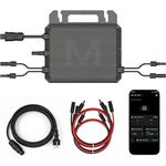 MARSTEK Mikro-Wechselrichter MST-MI0800, 800 W, IP67 wetterfest, Plug&Play, 2 MPPT, Bluetooth WiFi, inkl. 5m Anschlusskabel und 4x 1m Verlängerungen