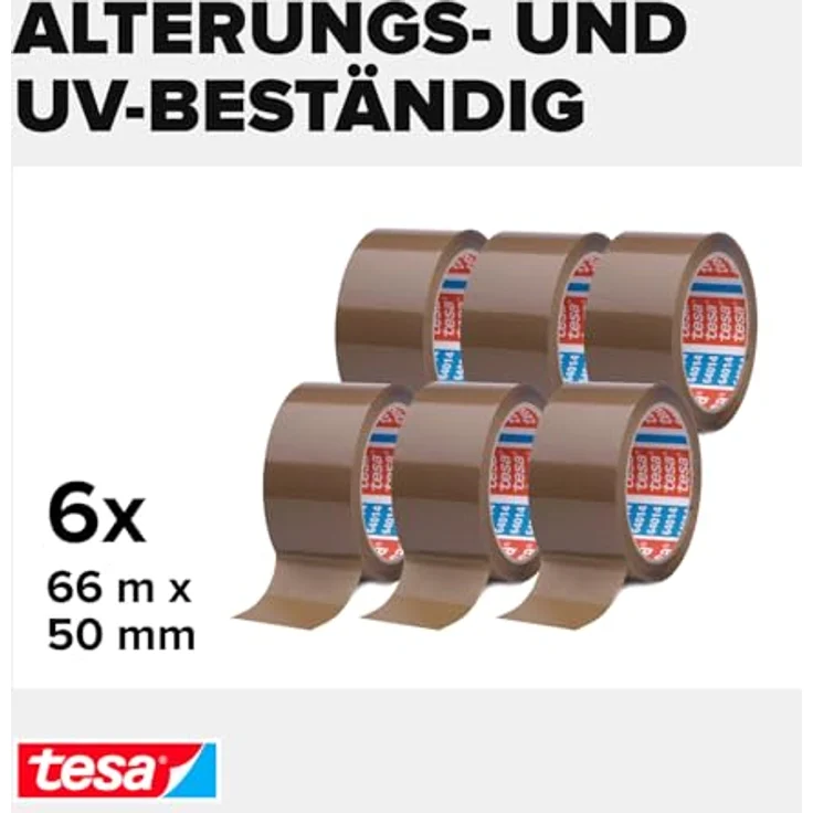 Tesa tesapack 64014-501-00 Klebeband Braun L x B 66m x 50mm 6St. - Preisvergleich – Bild 3