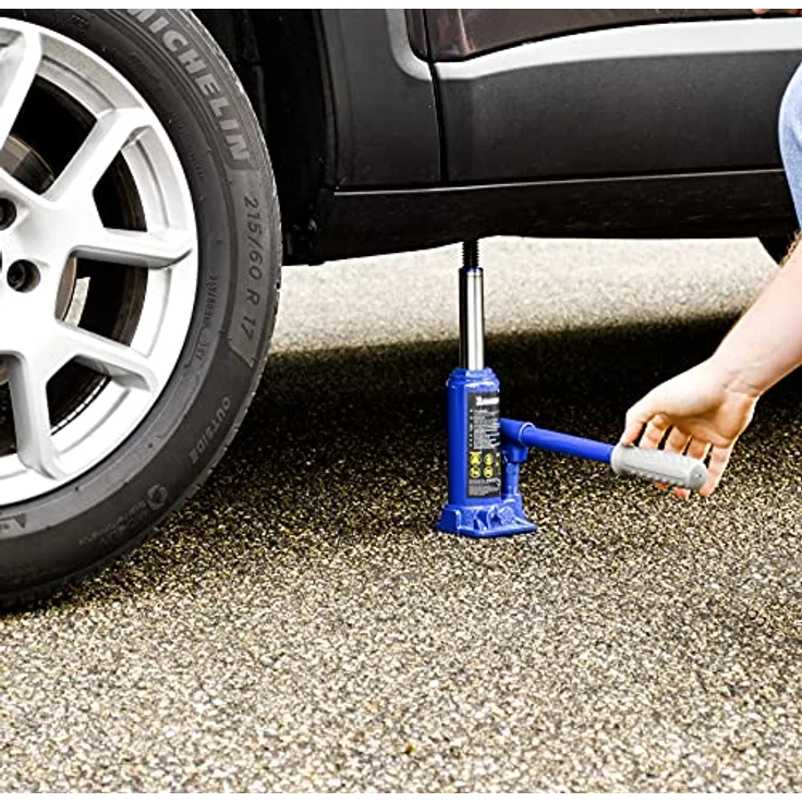 Michelin Flaschenheber 3T, Wagenheber mit Hubhöhe von 195 mm bis 385 mm, Komfortgriff und Gummisohle – Bild 6