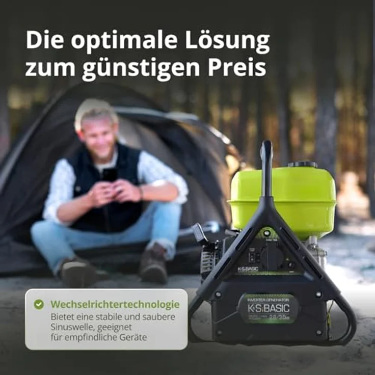 Könner & Söhnen Inverter Generator KSB 31i, 3,0 kW, kompakt und mobil mit 100 % Kupferwicklung – Bild 6