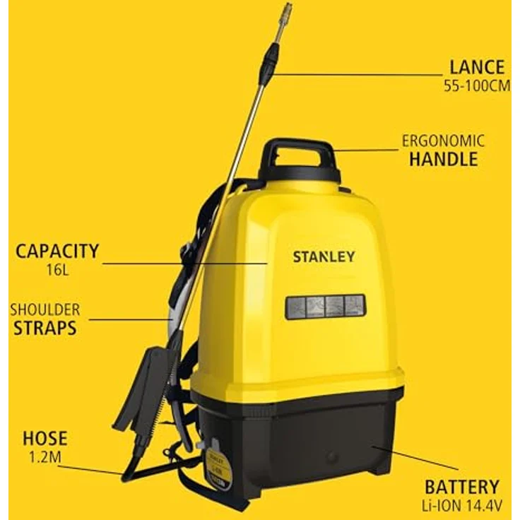 Generic STANLEY Akku-Drucksprüher 16 L, 14,4 V, 2,0 Ah, Bewässerungssystem mit 1-tlg. Set – Bild 5