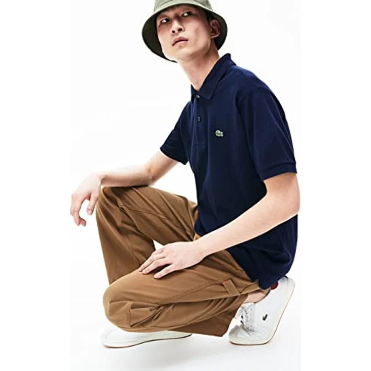 Lacoste L.12.12 Poloshirt aus Baumwoll-Petit-Piqué, zeitlos-schickes Design, klassisch (blau) – Bild 5