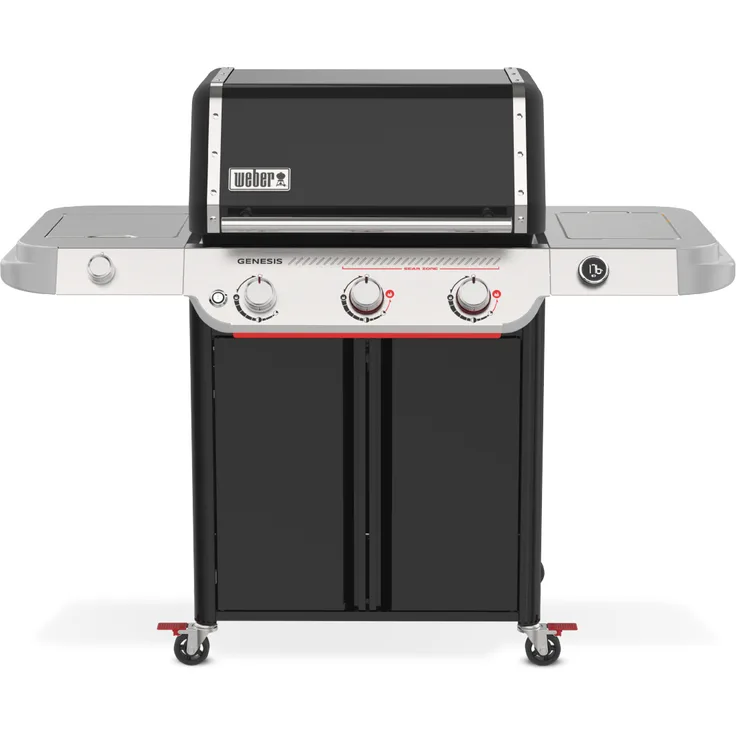 Weber GENESIS E-335W Gasgrill, 2 Boost-Brenner, große Sear Zone, digitale Thermometer, schwarz