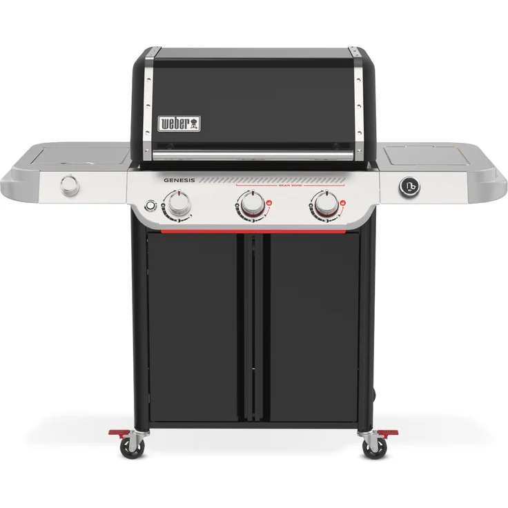Weber GENESIS E-335W Gasgrill, 2 Boost-Brenner, große Sear Zone, digitale Thermometer, schwarz