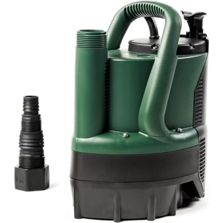 DAB Verty Nova 200 M-A Flachsauger-Tauchpumpe mit 7 m Schlauch, 7.600 L/Std., 300W, Förderhöhe 7 m, Korngröße 5 mm, mit Schwimmer – Bild 3