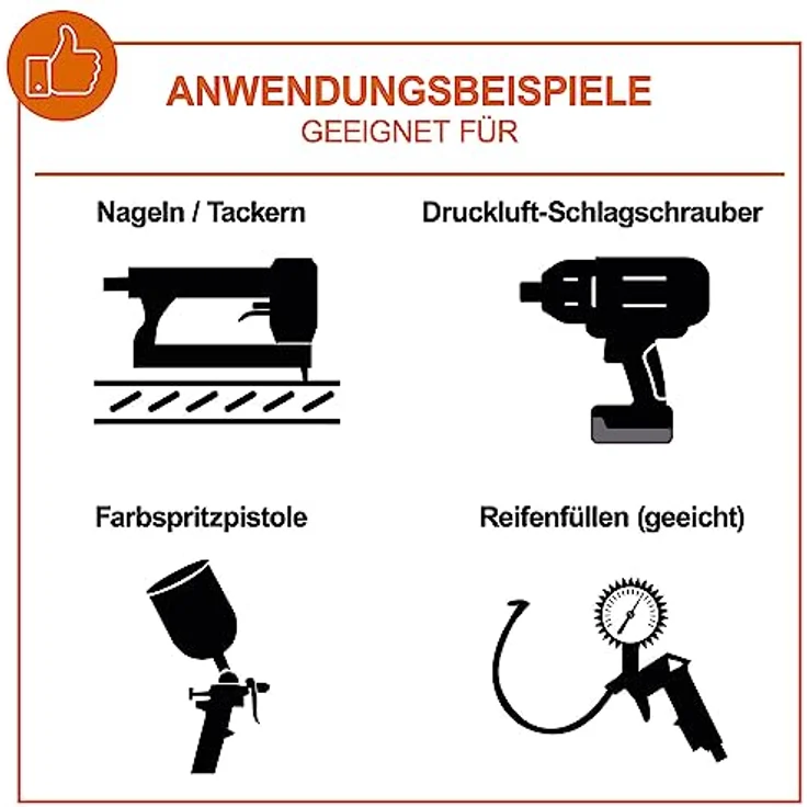 IXES Druckluft Kompressor IX-AC120TZ I 100 Liter Kessel | 10bar Arbeitsdruck | 3PS - 2,2 kW Leistung | 412 l/m Ansaugleistung | ölgeschmierter Doppelzylinder Luftkompressor – Bild 4