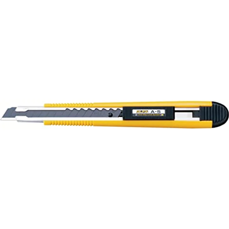 OLFA schlankes Industrie-Cuttermesser A-5 9mm mit Klingenabbrechhilfe – Bild 2