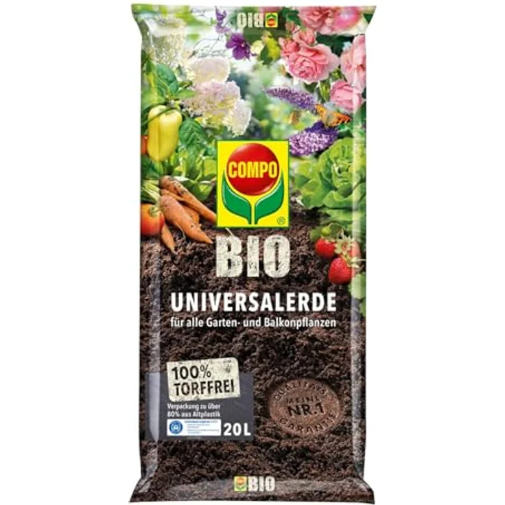 COMPO Bio Universal-Erde torffrei 20 Liter – Bild 2