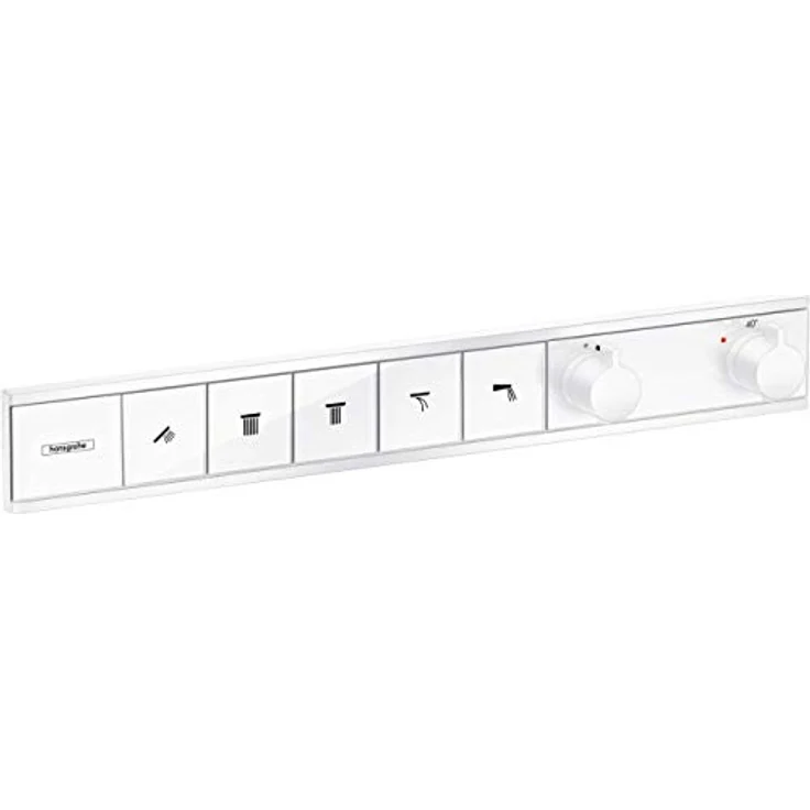 hansgrohe Unterputz Thermostat RainSelect (für 5 Funktionen) Mattweiß – Bild 1