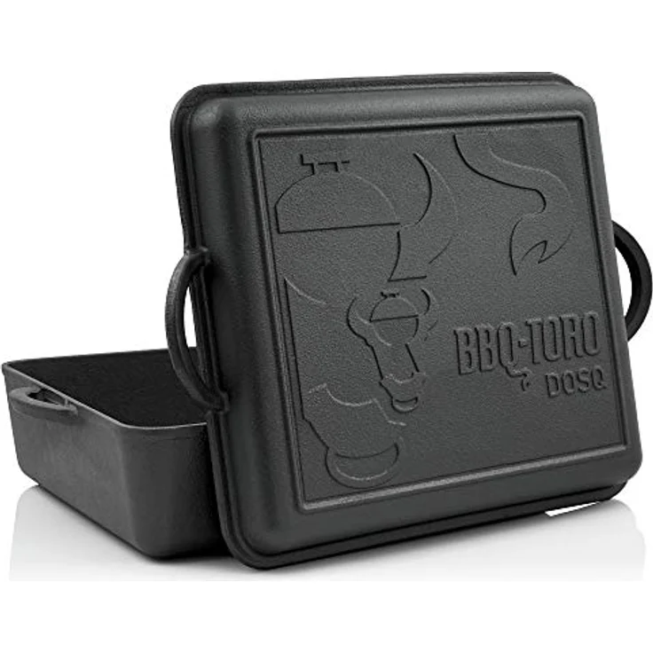 BBQ-Toro Dutch Oven Pan | Gusseisen Kochtopf | 9,5 Liter Gusstopf | preseasoned - bereits eingebrannt | Bräter mit Deckel, Schmortopf – Bild 1