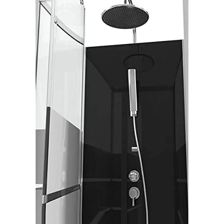 MARWELL Komplettdusche Fertigdusche Dusy 80 x 80 x 225 cm – Dusche mit Fronteinstieg – Duschkabine mit hochwertigen Aluminiumprofilen - Einstiegshöhe 16 cm – Bild 3