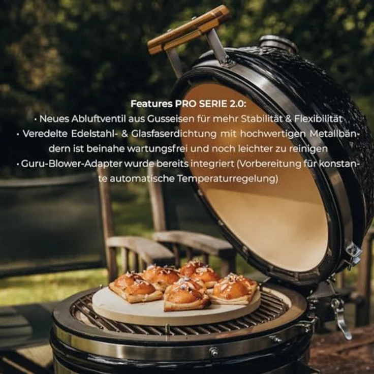Monolith ICON Holzkohlegrill - Der Kamado Holzkohlegrill/Tischgrill für Unterwegs – Bild 9