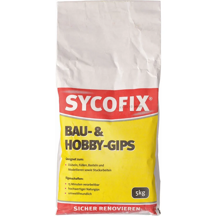 Sieder Sycofix Bau- und Hobbygips 5kg – Bild 1